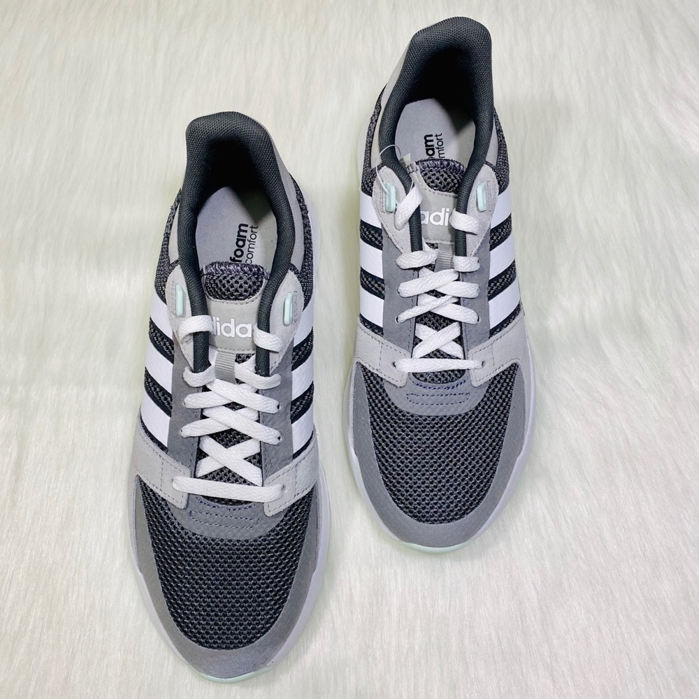 Adidas Run90s Sneakers Gray White Mint Green - Picture 3 of 9